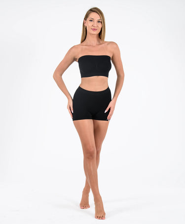 3'lü Seamless Strapless #renk_siyah