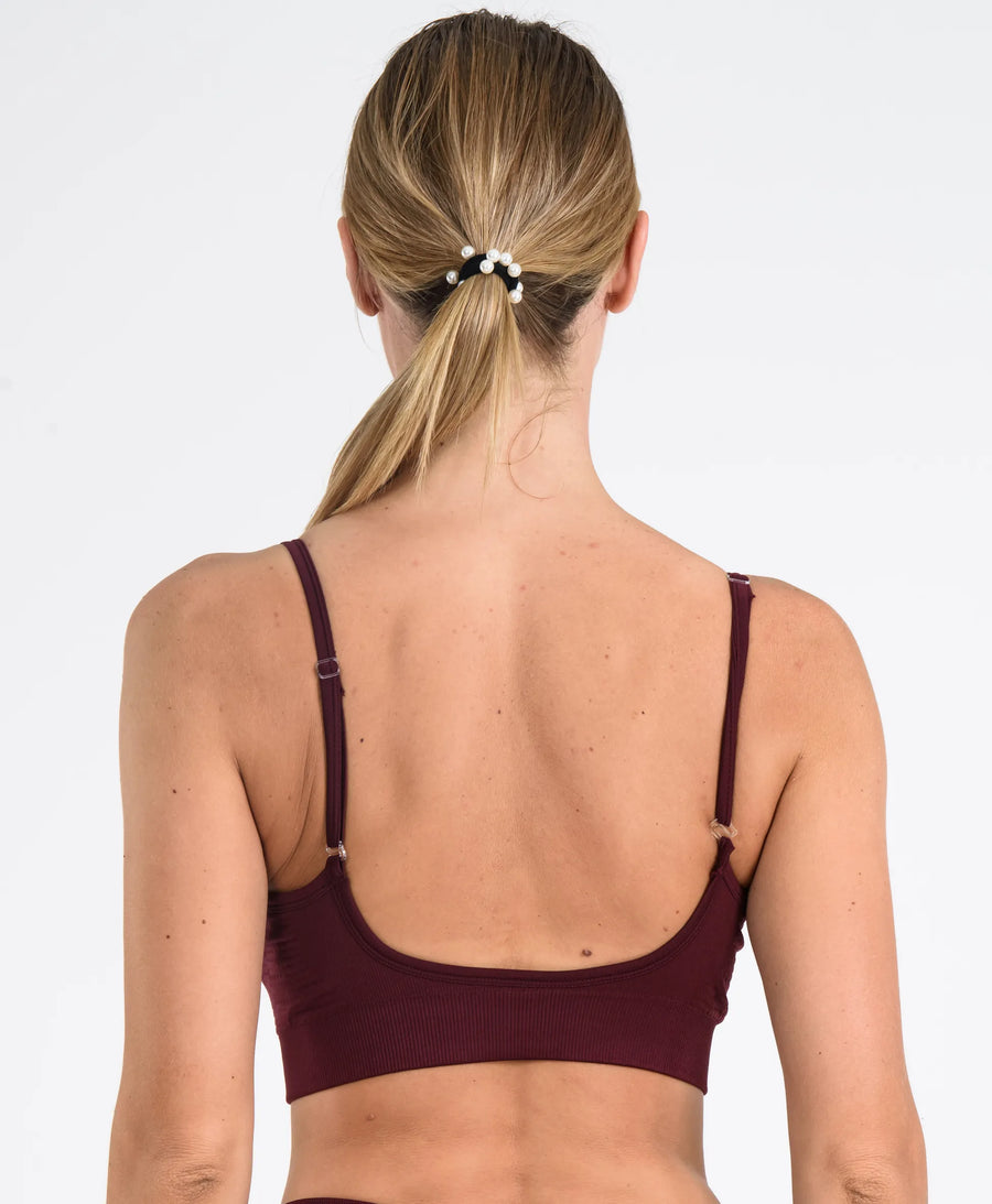 Core Ayar Askılı Seamless Bralet #renk_bordo
