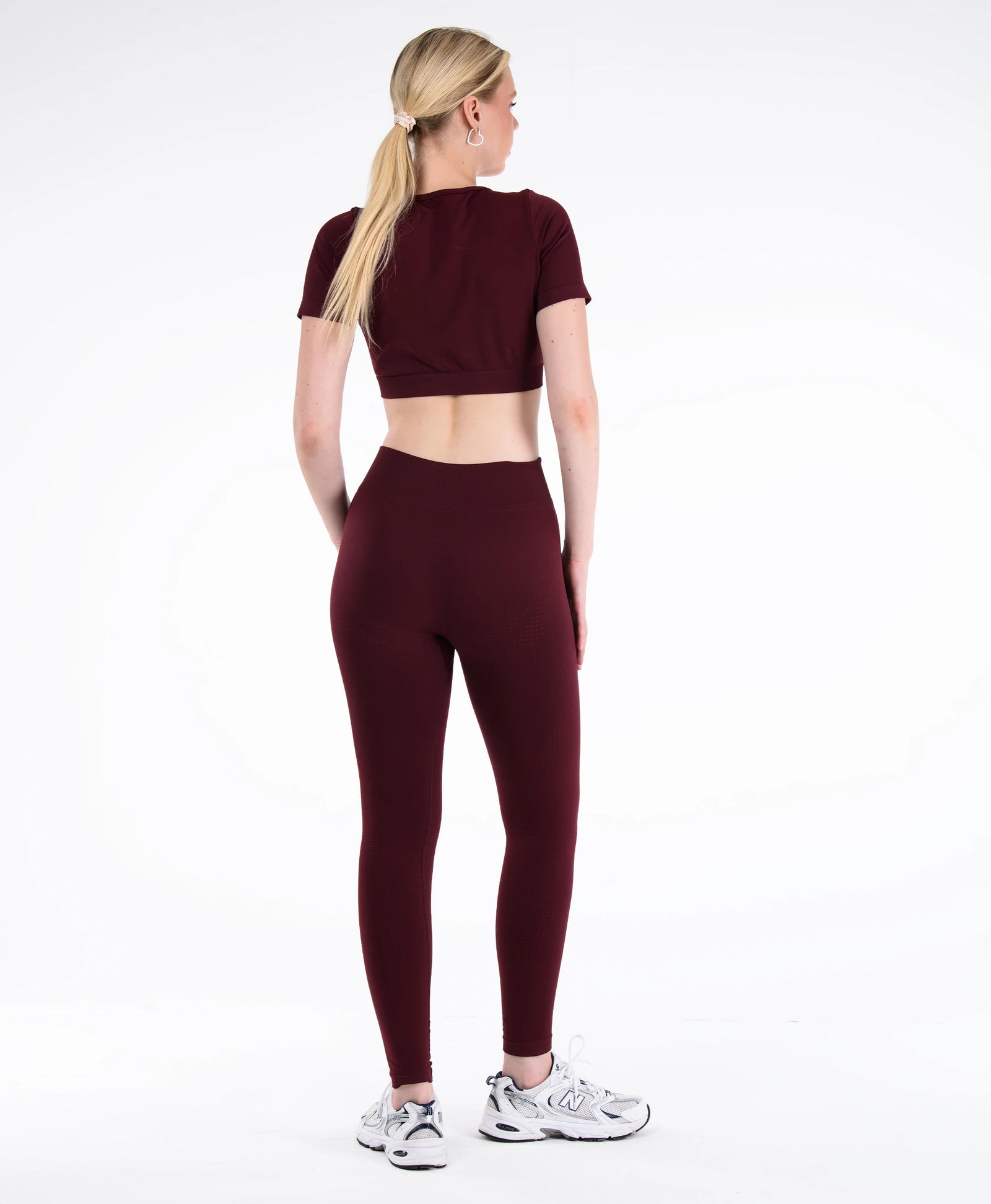 Core Seamless Toparlayıcı Spor Tayt #renk_bordo