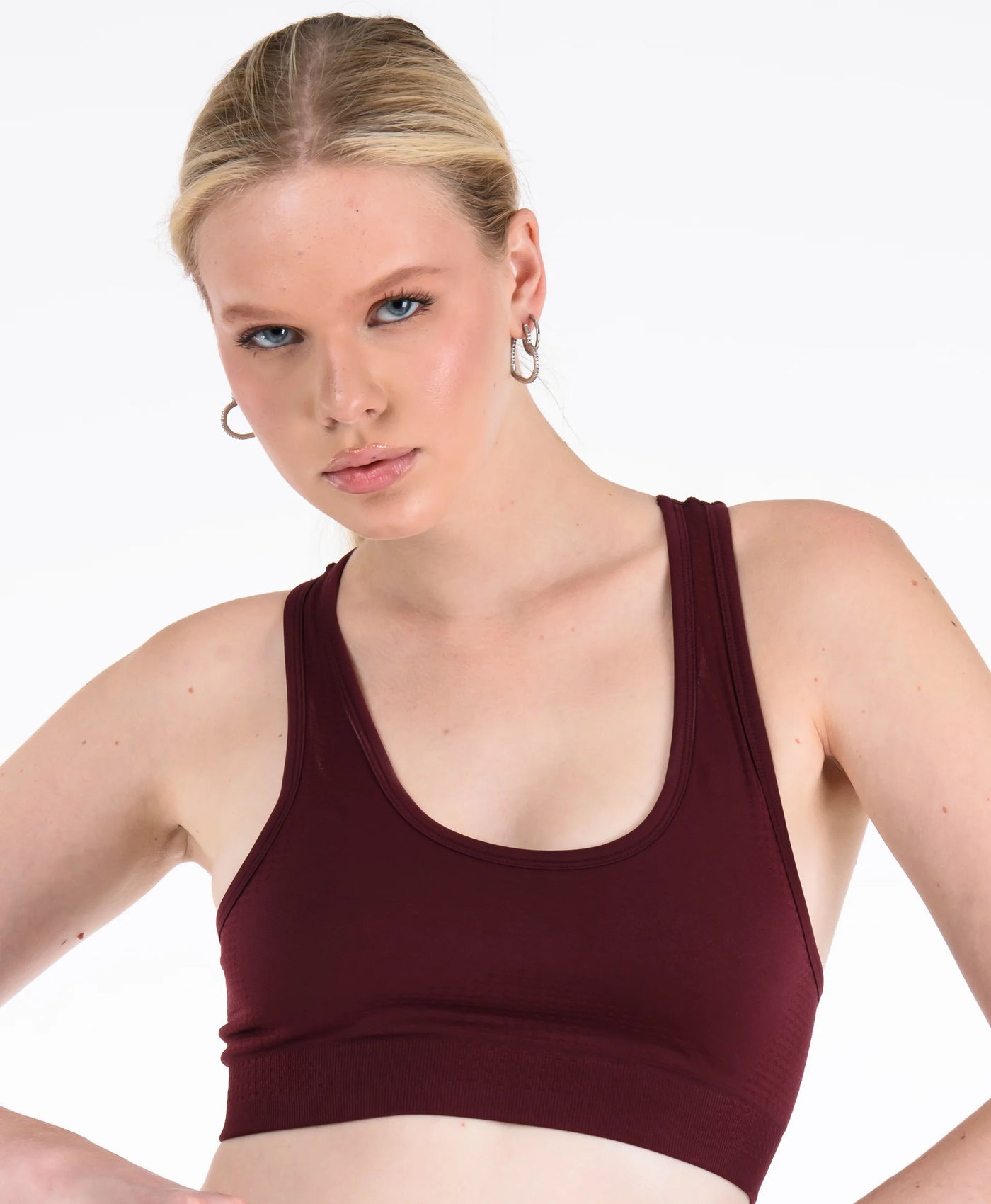 Core Sporcu Seamless Bralet #renk_bordo