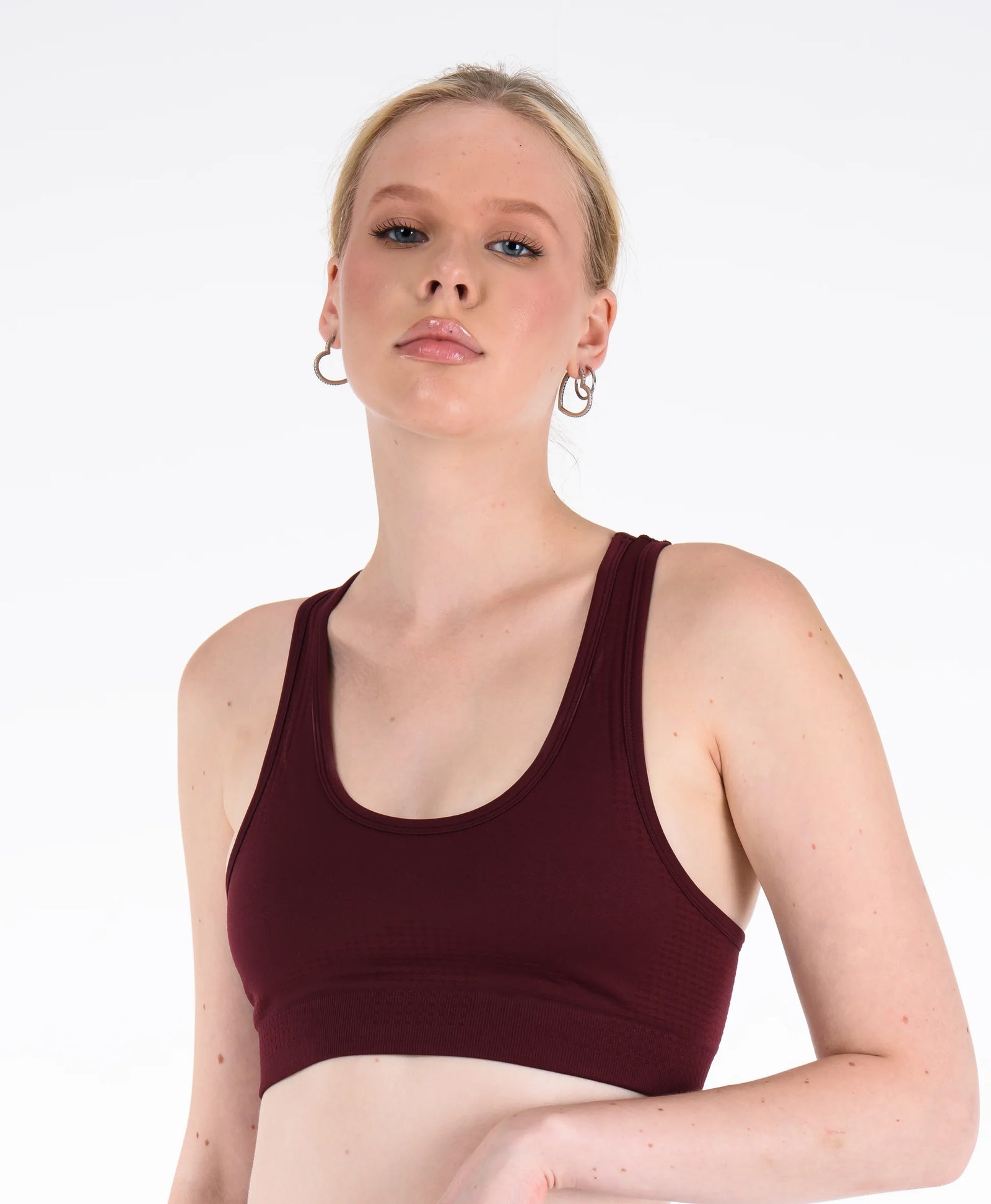 Core Sporcu Seamless Bralet #renk_bordo