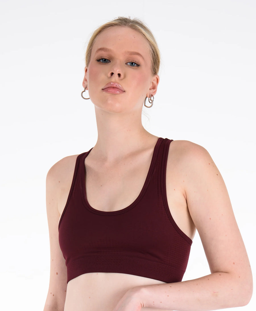 Core Sporcu Seamless Bralet #renk_bordo