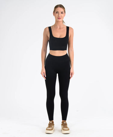 Saby Active Form Seamless Düz Spor Tayt Yüksek Bel Toparlayıcı Poliamid Kadın