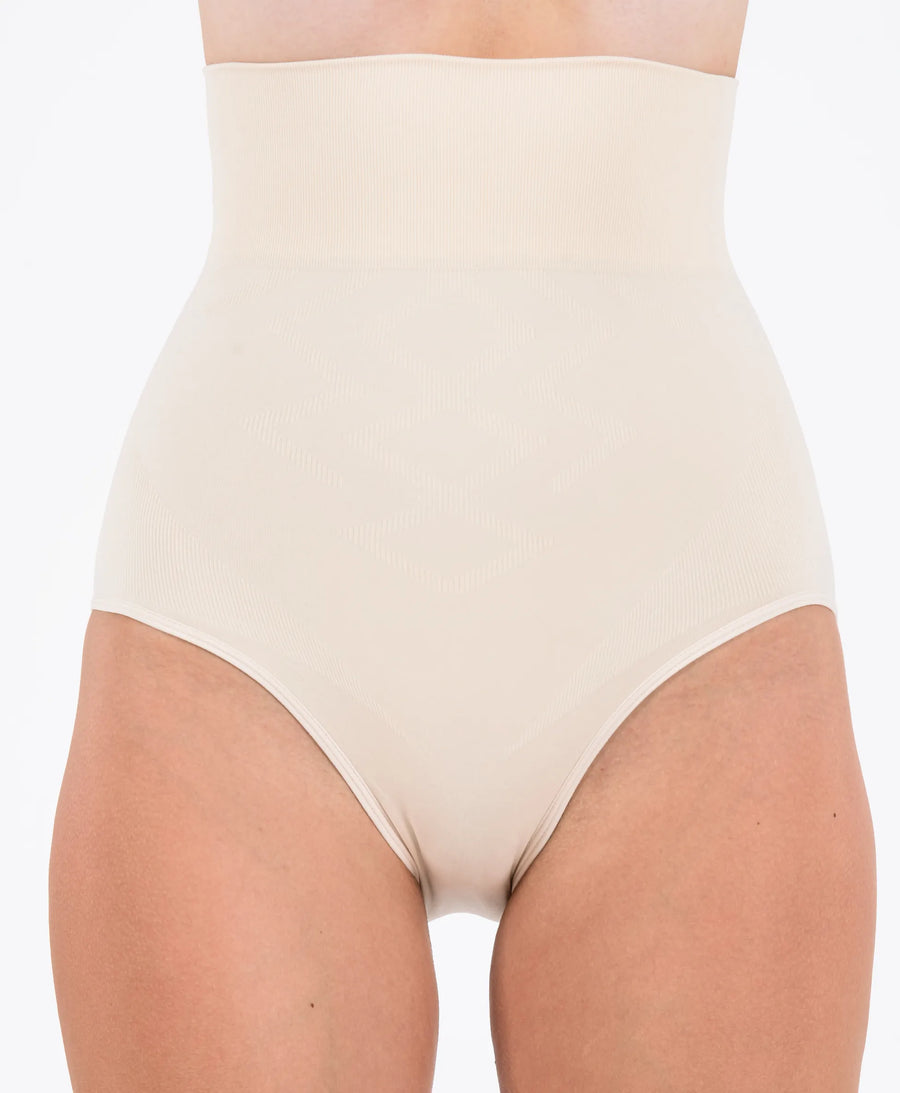 Yüksel Bel Toparlayıcı Seamless Slip Korse #renk_bej